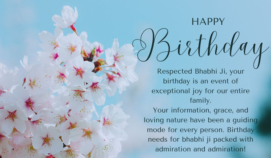 Birthday Wishes for Bhabhi Ji