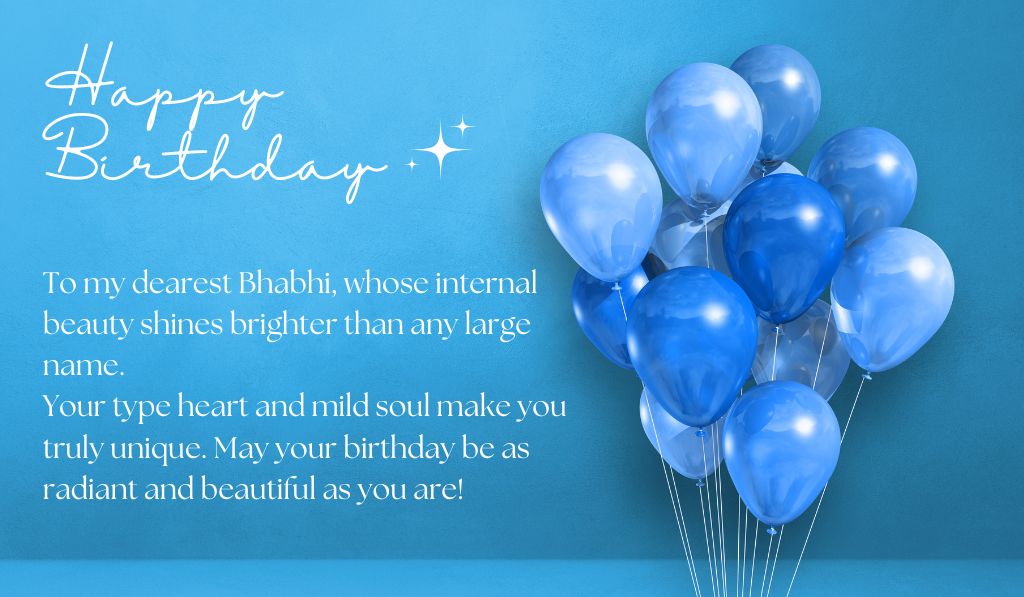 Romantic and Poetic Birthday Wishes for Bhabhi
