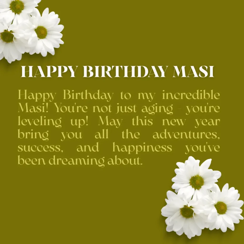birthday wishes for masi to feel her important