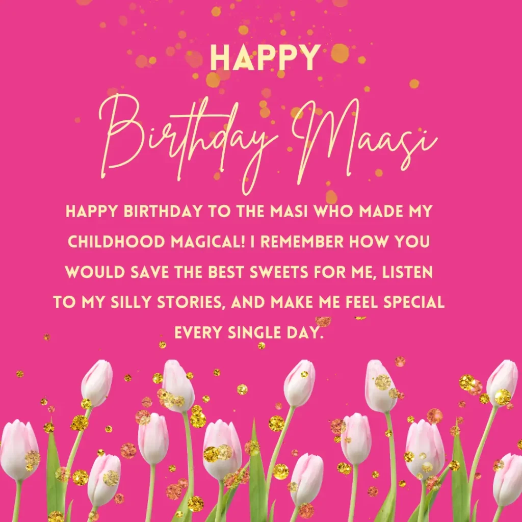 birthday wishes for masi to feel her important