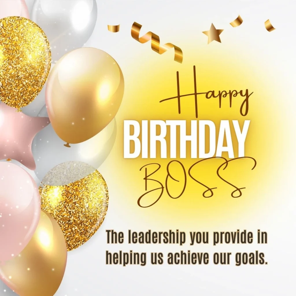 Professional Birthday Wishes For Your Boss