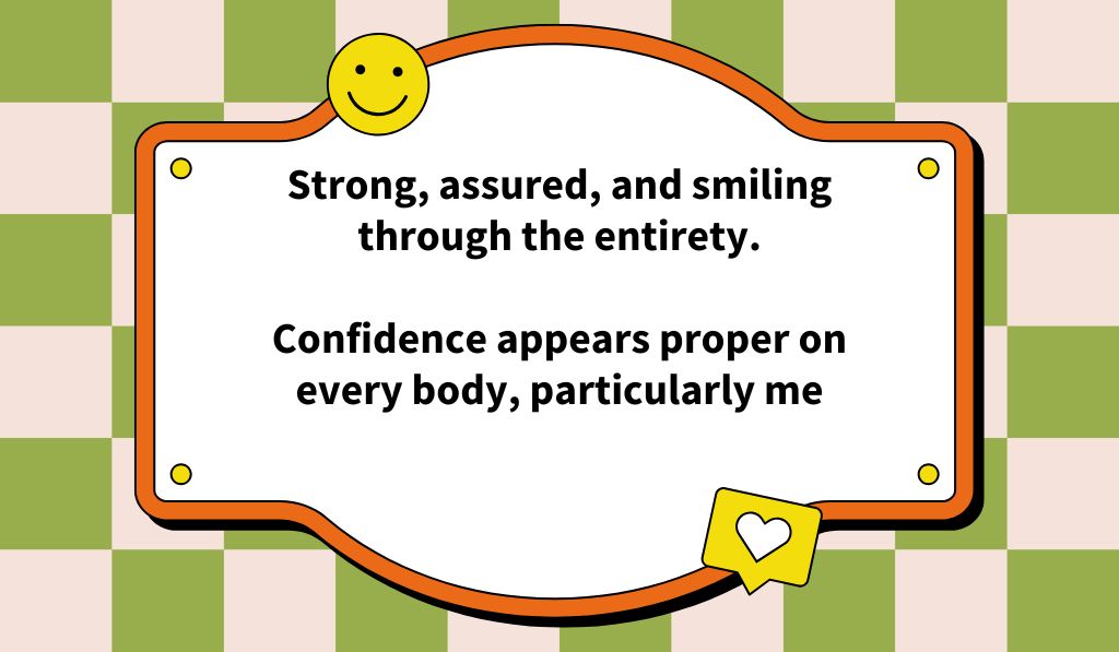 Confident Smile Captions for Instagram