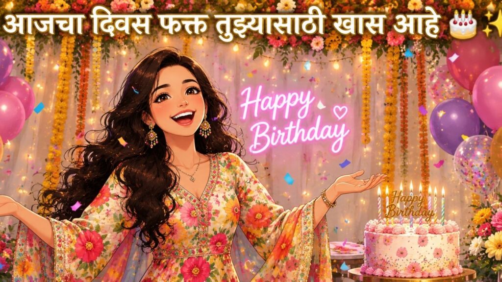 Birthday Wishes for Wife from Husband in Marathi