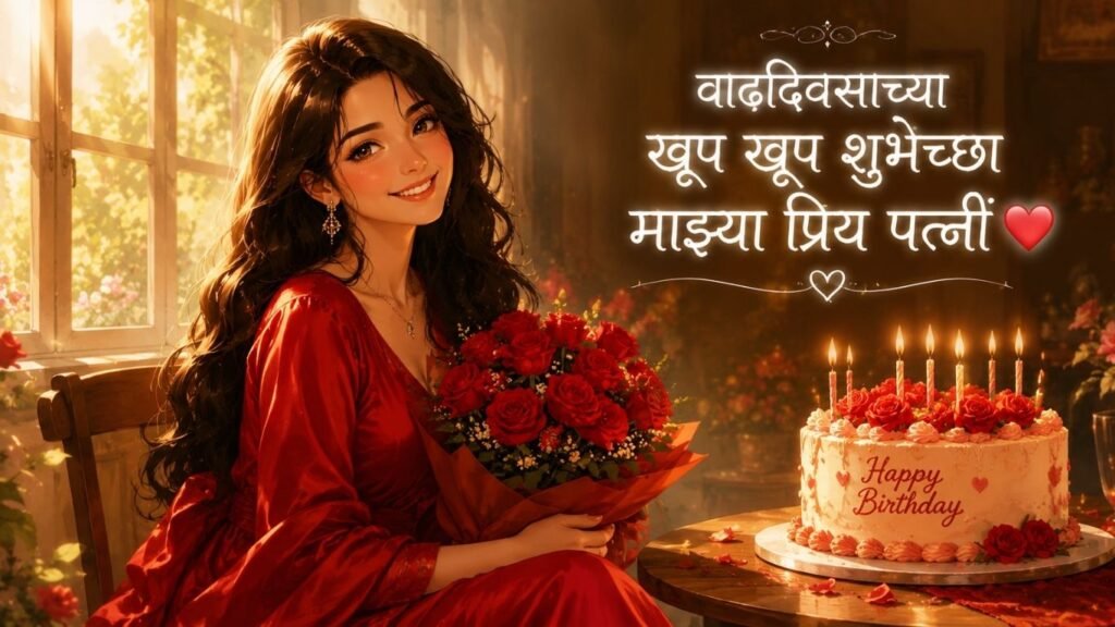 Birthday Wishes for Wife in Marathi
