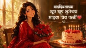 Birthday Wishes for Wife in Marathi