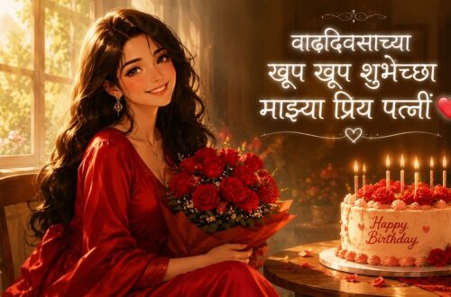 Birthday Wishes for Wife in Marathi