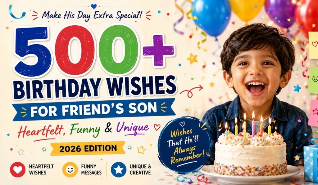 500+ Birthday Wishes for Friend's Son (Heartfelt, Funny & Unique) — 2026 Edition