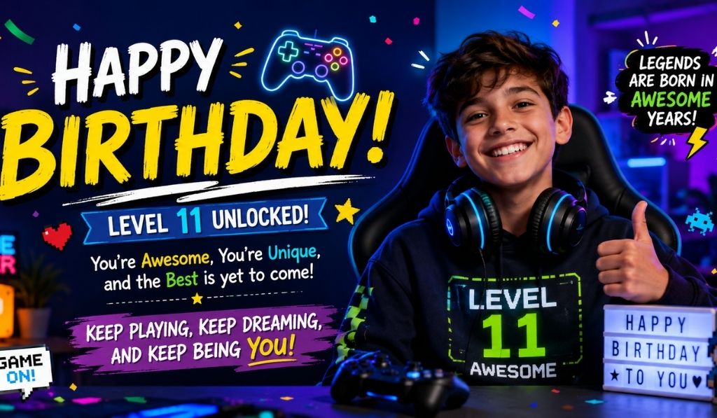 Birthday Wishes for a Preteen — Ages 11 to 13 🎮