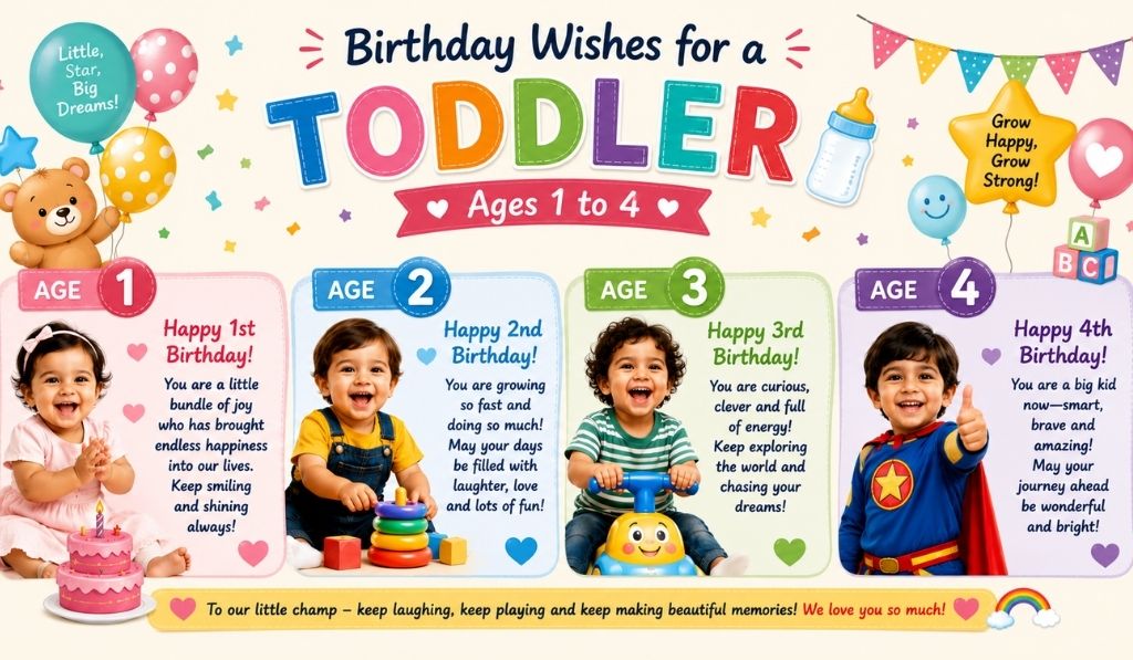 Birthday Wishes for a Toddler — Ages 1 to 4 🍼
