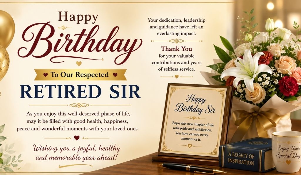 Birthday wishes for retired sir