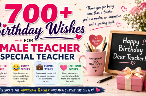 700+ Birthday Wishes for Female Teacher & Special Teacher — Heartfelt, Funny, Formal & Emotional Messages