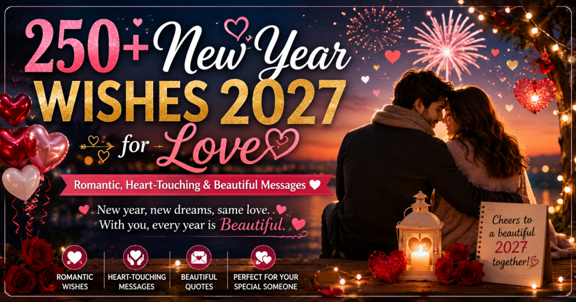 250+ New Year Wishes 2027 for Love — Romantic, Heart-Touching & Beautiful Messages