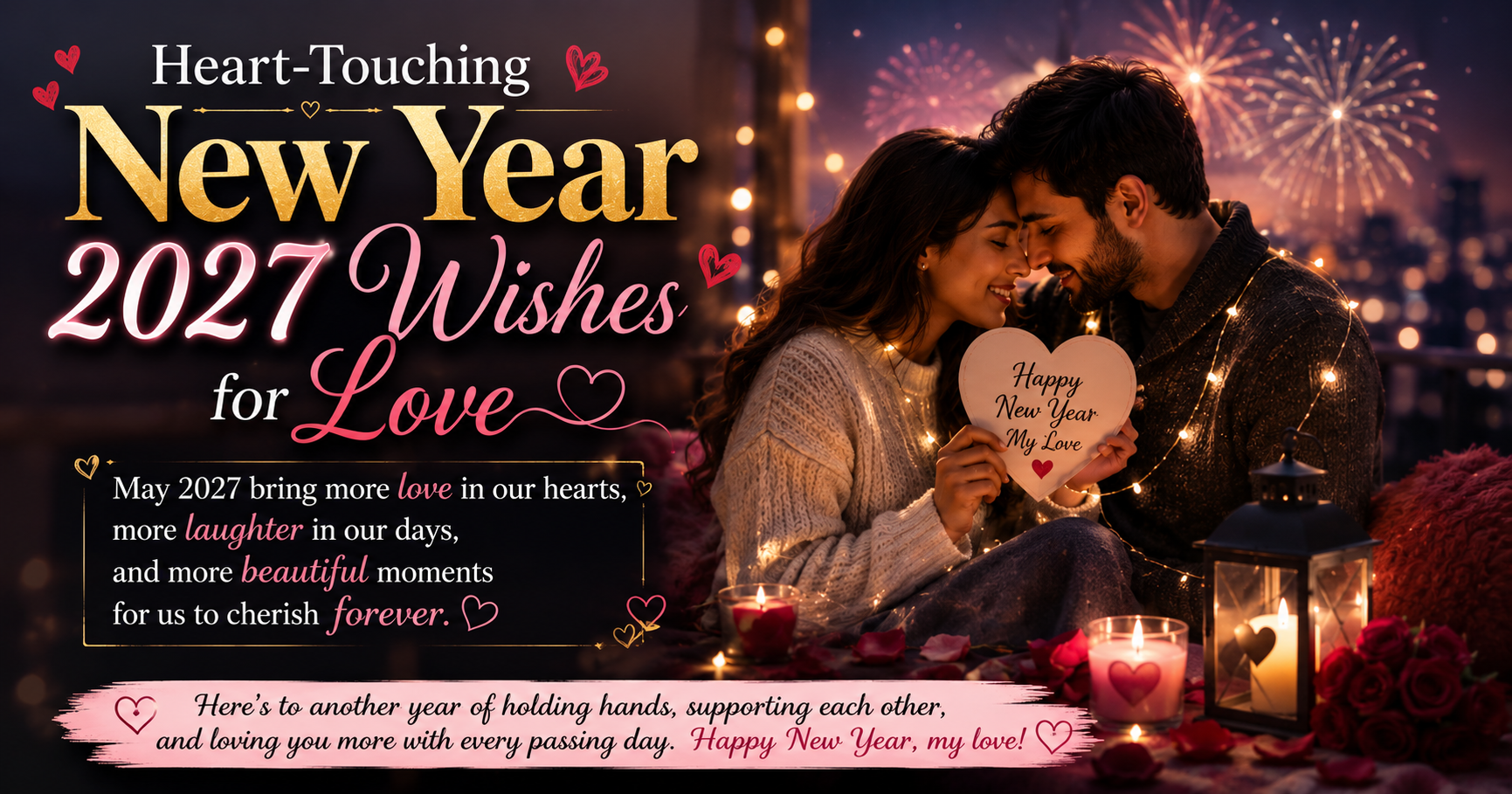 Heart-Touching New Year 2027 Wishes for Love