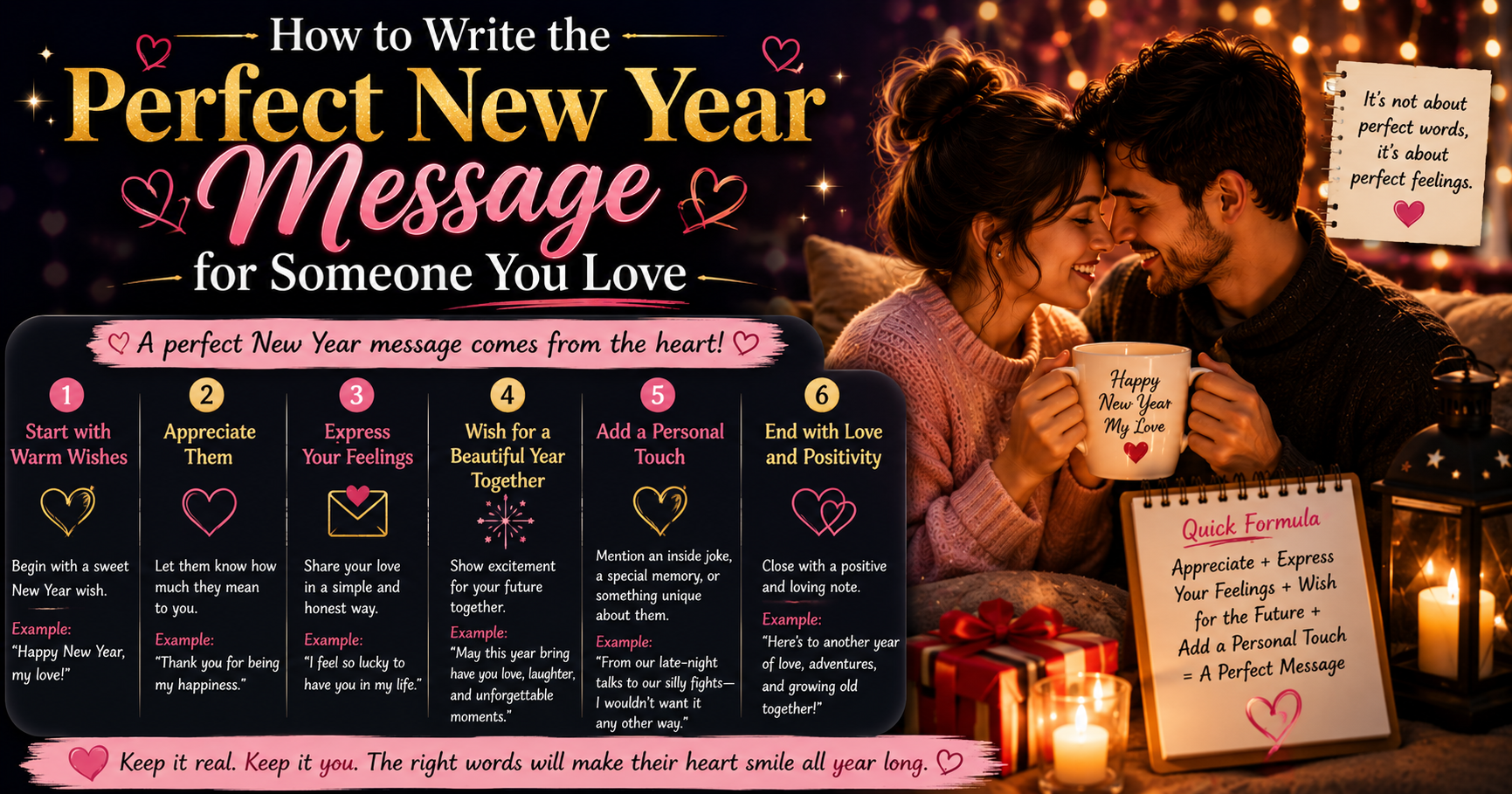 How to Write the Perfect New Year Message for Someone You Love