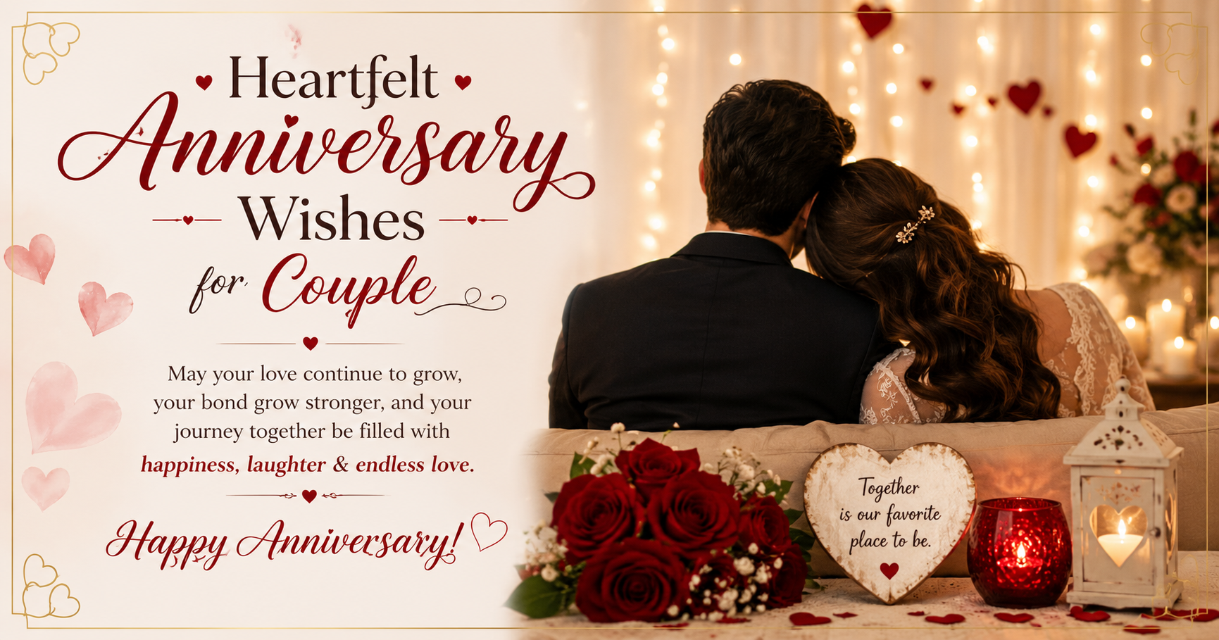 Heartfelt Anniversary Wishes for Couple