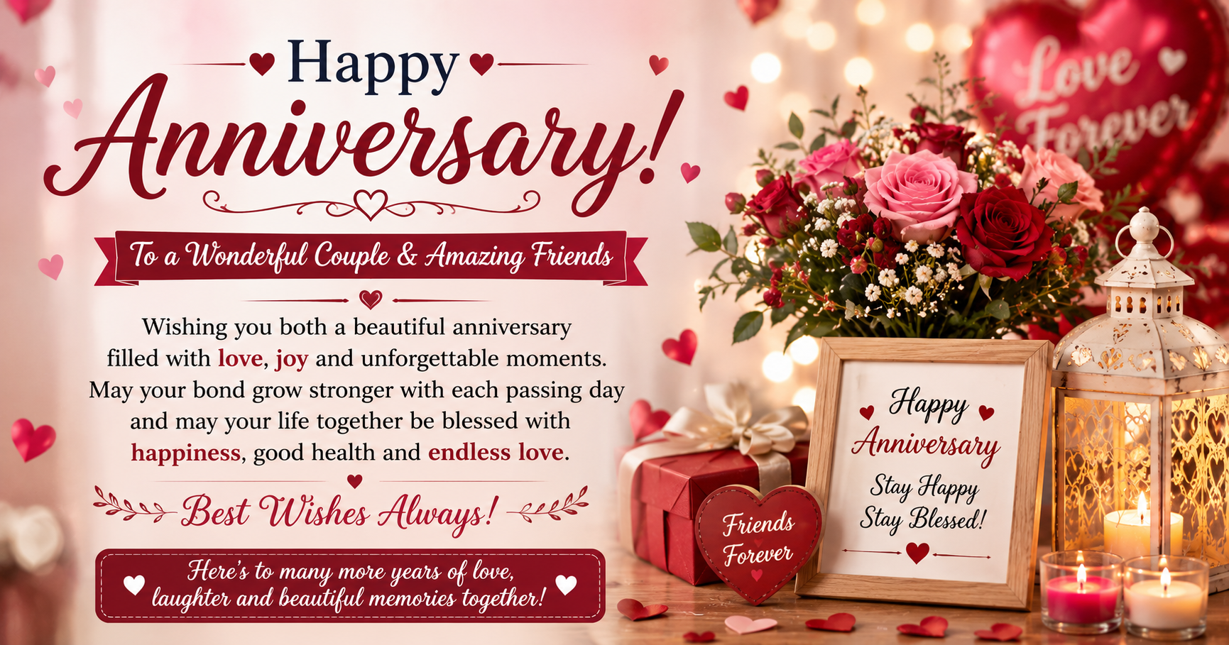 Anniversary Wishes for Friends