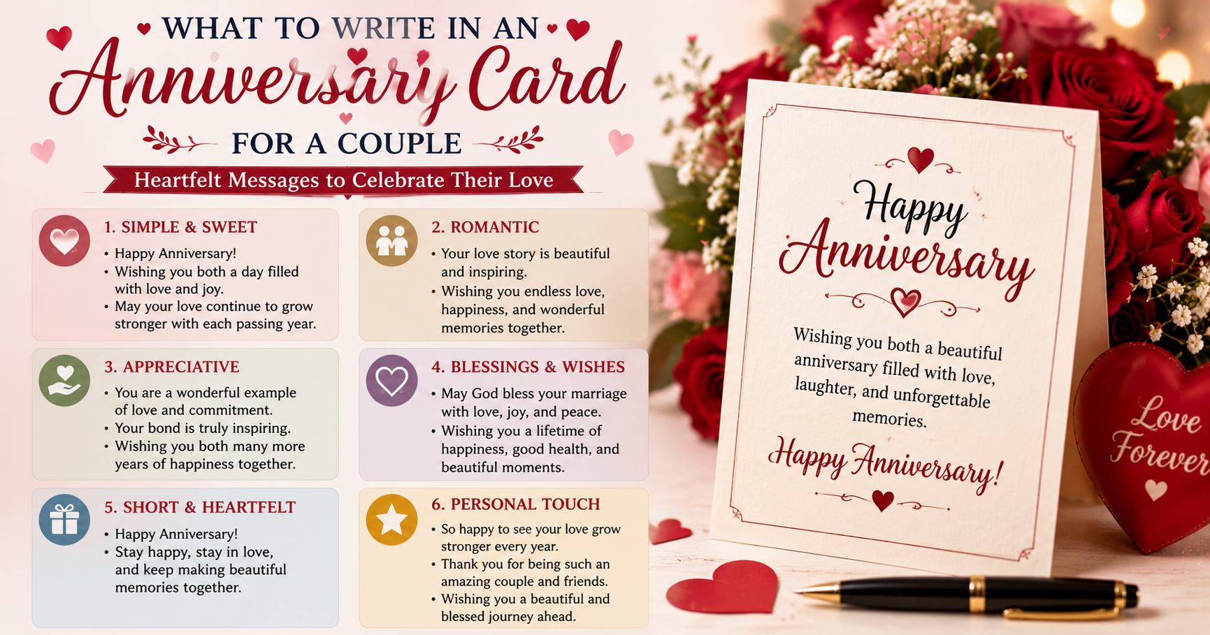 What to Write in an Anniversary Card for a Couple