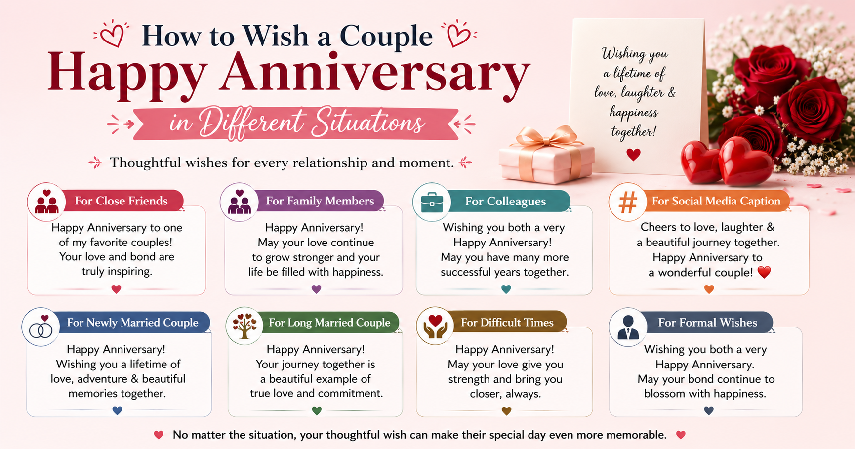 How to Wish a Couple Happy Anniversary in Different Situations