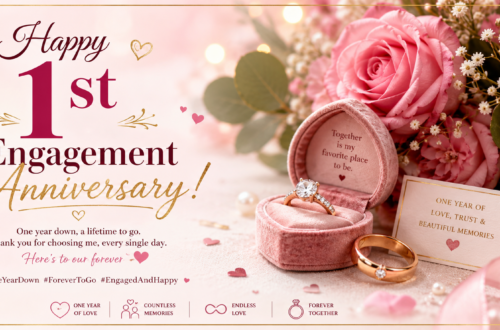 💍 Happy 1st Engagement Anniversary: 200+ Images, Wishes, Captions & Quotes (2025)