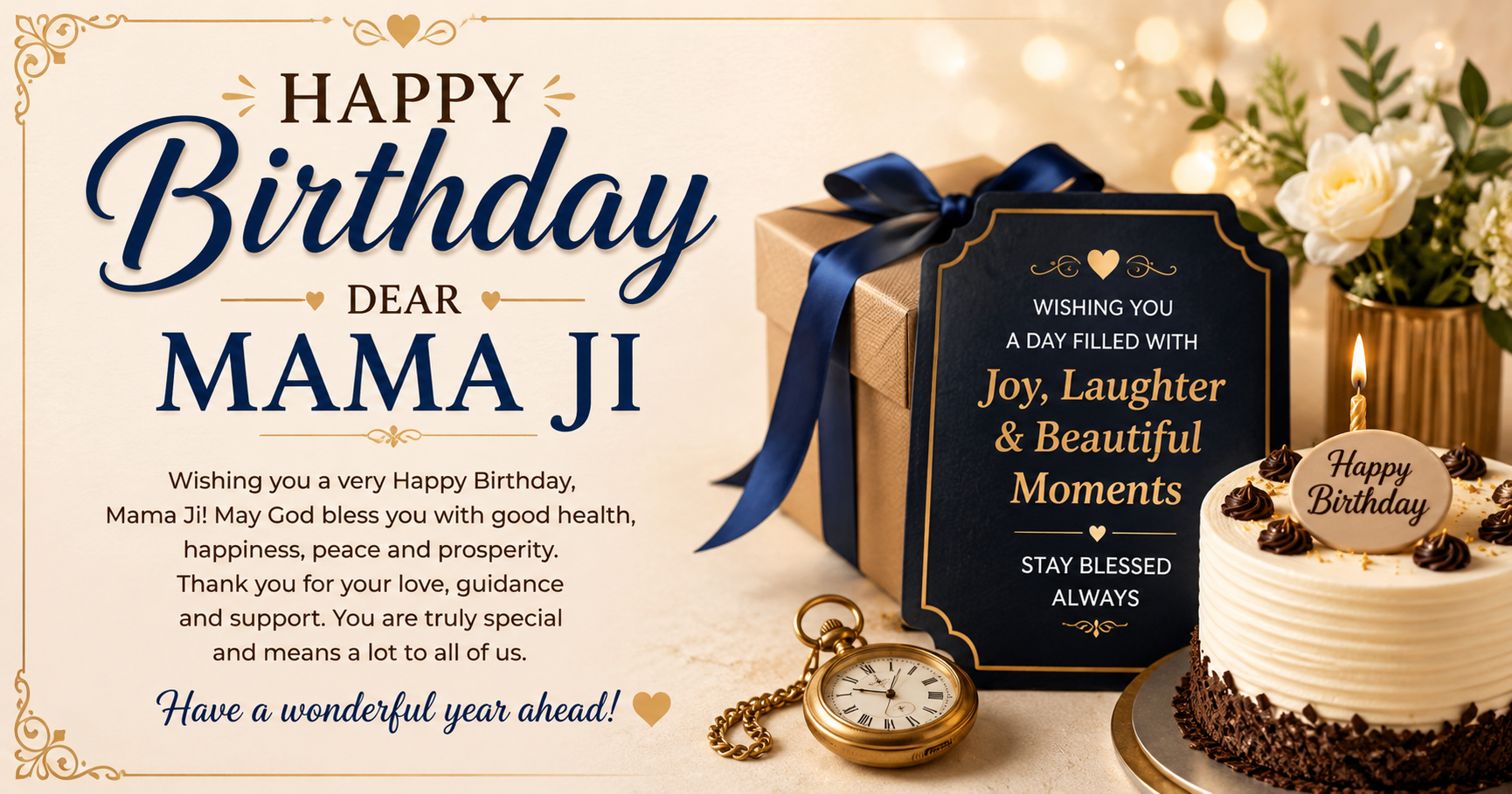 Best Happy Birthday Wishes for Mama Ji (General)