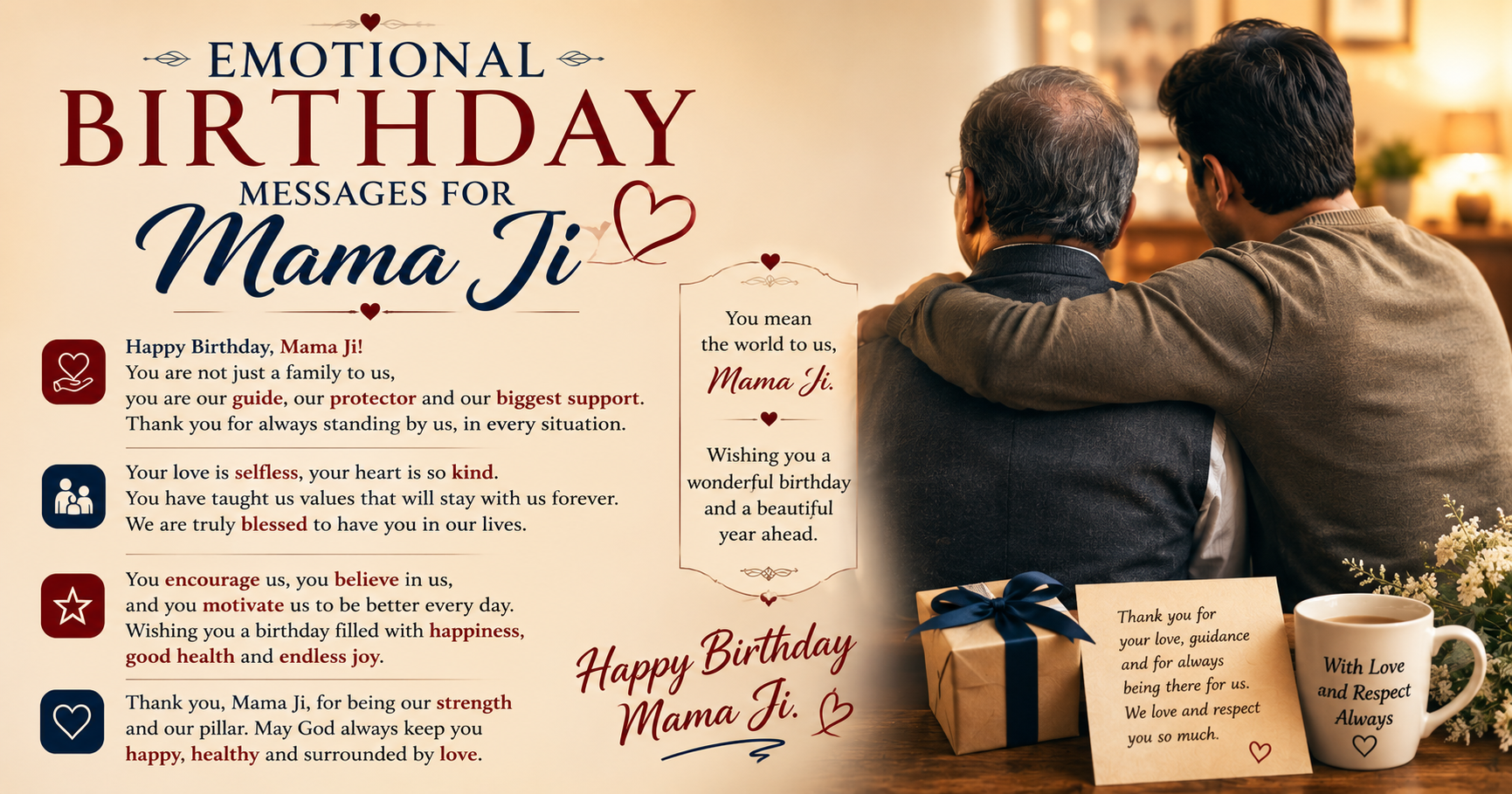 Emotional Birthday Messages for Mama Ji