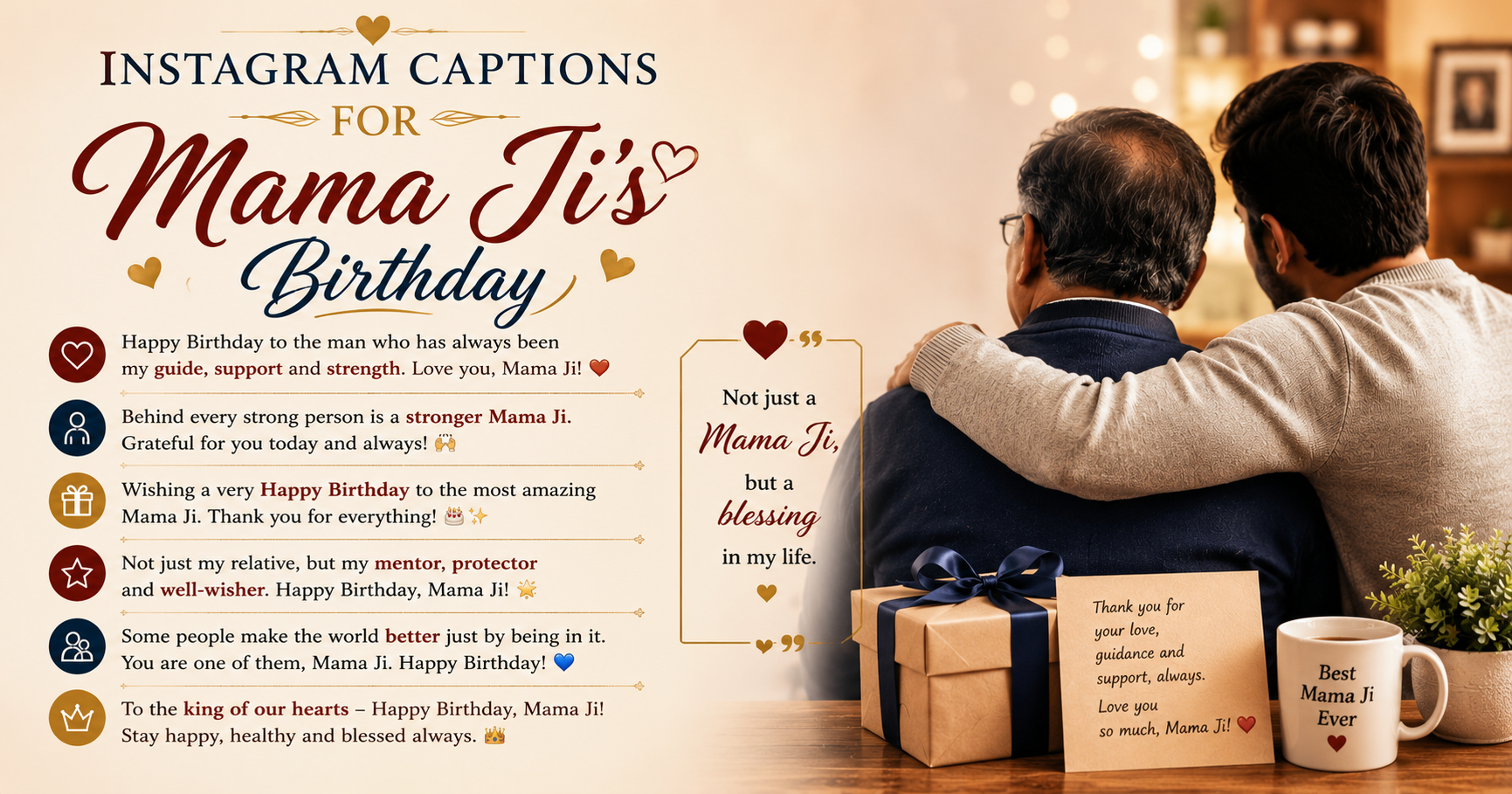 Instagram Captions for Mama Ji's Birthday