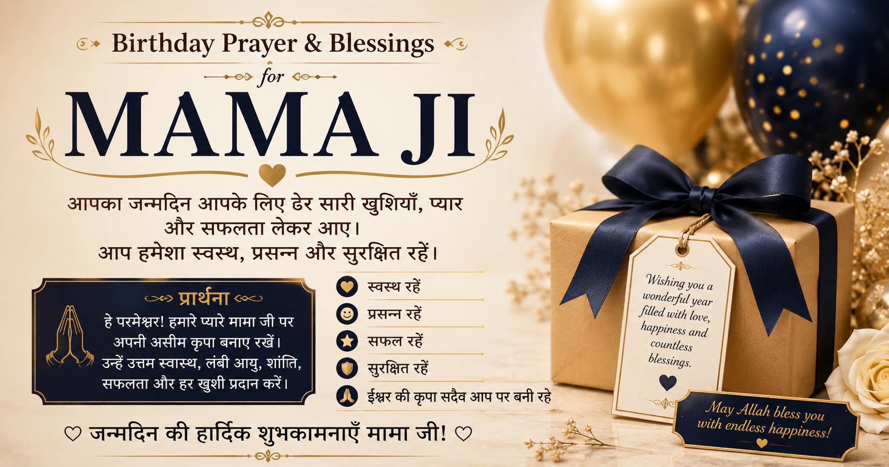 Birthday Prayer & Blessings for Mama Ji