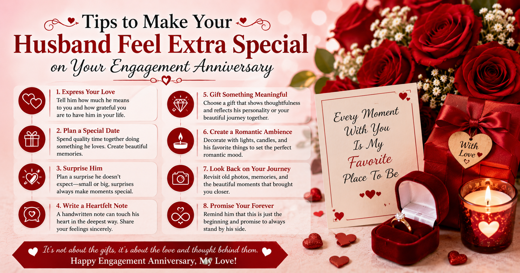 🎁 Tips to Make Your Husband Feel Extra Special on Your Engagement Anniversary