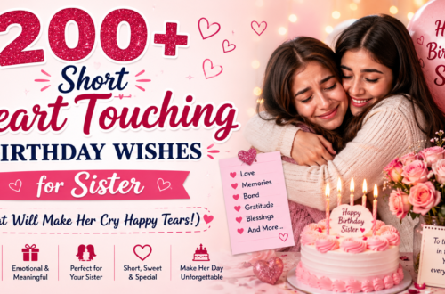 💖 200+ Short Heart Touching Birthday Wishes for Sister (That Will Make Her Cry Happy Tears!)