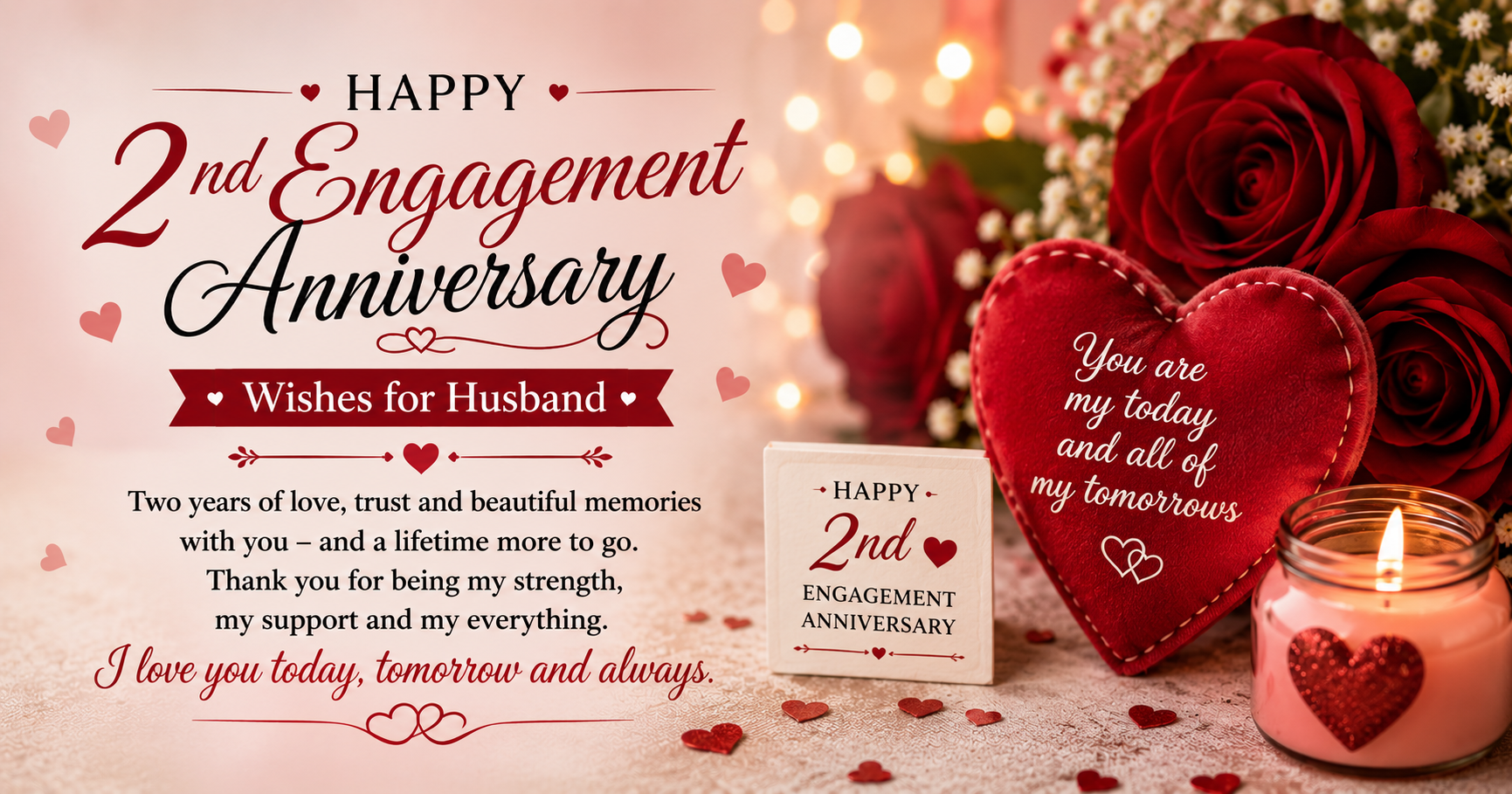 💑 2nd Engagement Anniversary Wishes for Husband