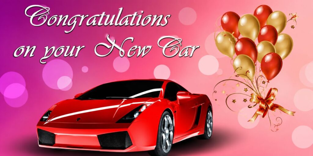 Congratulations Message for New Car