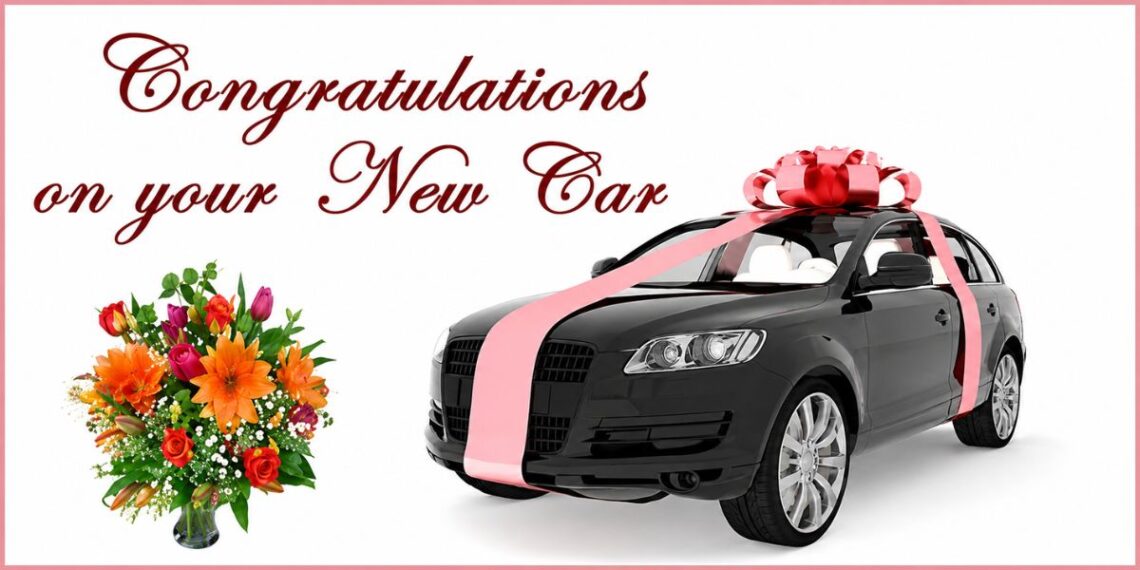 Congratulations on your new car