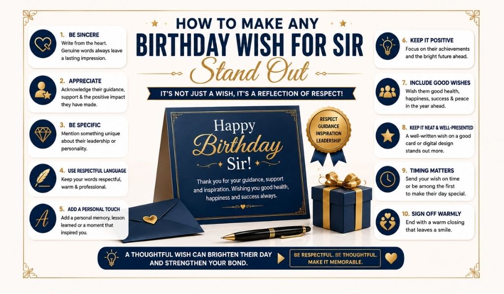 How to make any birthday wish for sir stand out