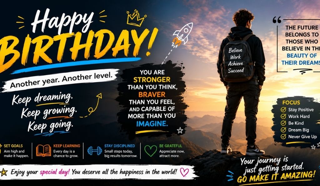 Inspirational & Motivational Birthday Wishes 🚀