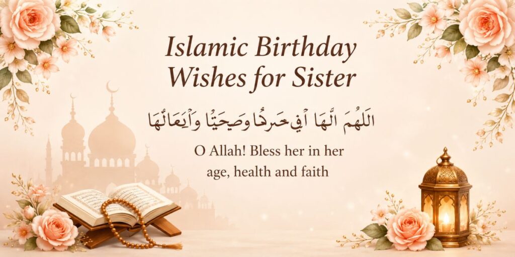Birthday wishes for a muslim brother or sister