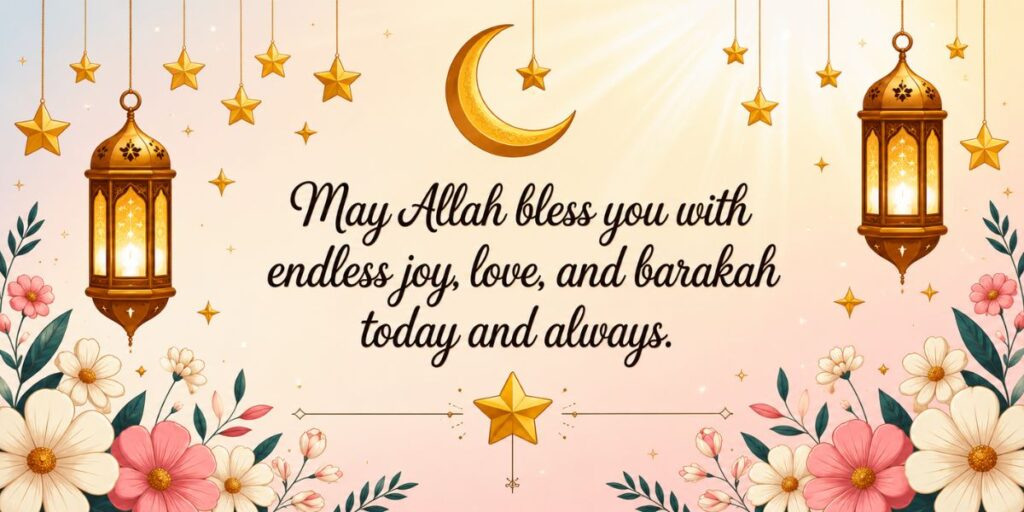 Short islamic birthday wishes