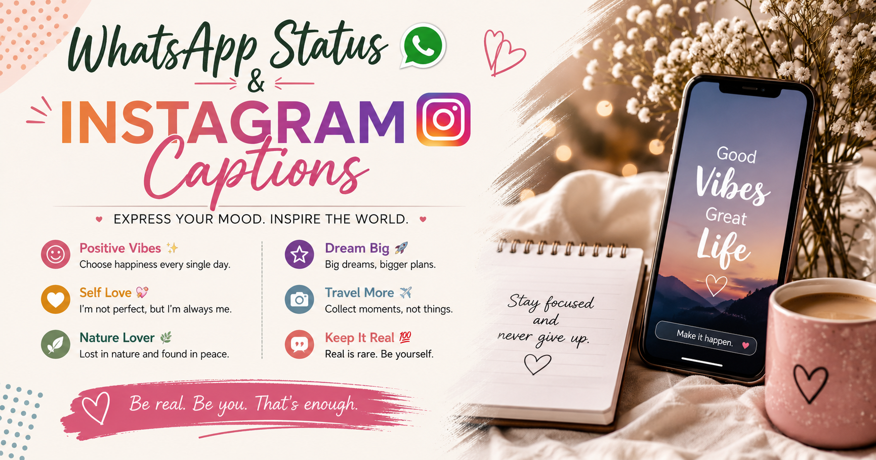 WhatsApp Status & Instagram Captions