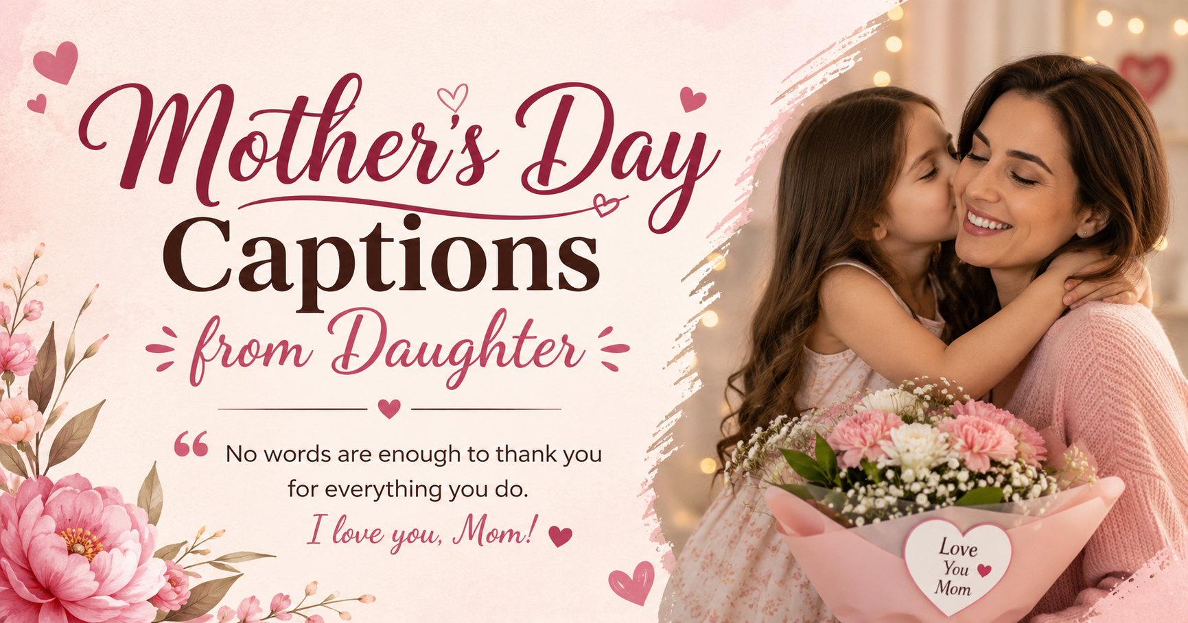 Mother's Day Captions from Daughter