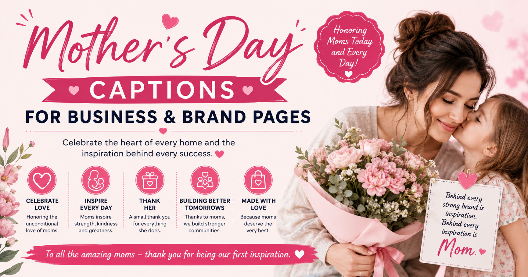 Mother's Day Captions for Business & Brand Pages