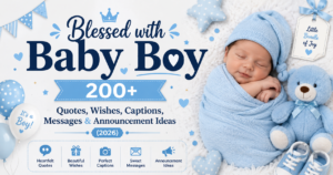 Blessed with Baby Boy: 200+ Quotes, Wishes, Captions, Messages & Announcement Ideas (2026)