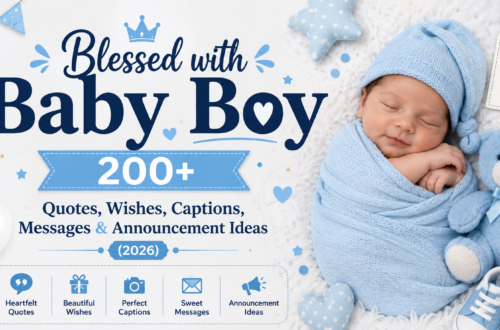 Blessed with Baby Boy: 200+ Quotes, Wishes, Captions, Messages & Announcement Ideas (2026)