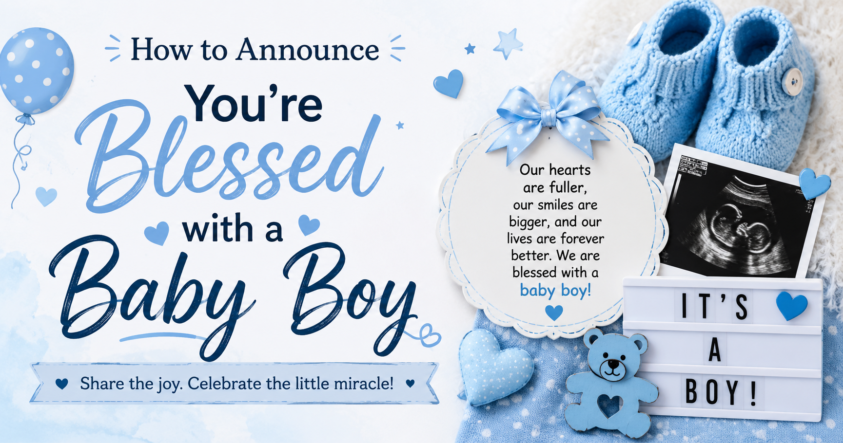 How to Announce You're Blessed with a Baby Boy
