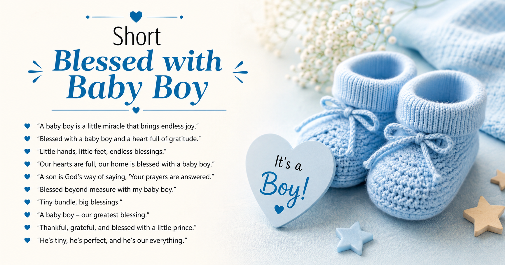 Short "Blessed with Baby Boy" Quotes