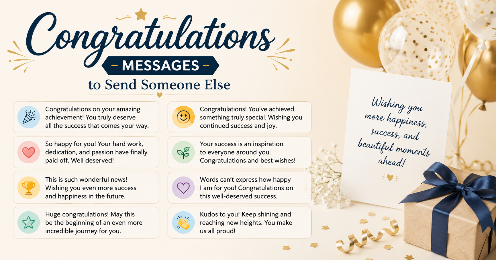 Congratulations Messages to Send Someone Else