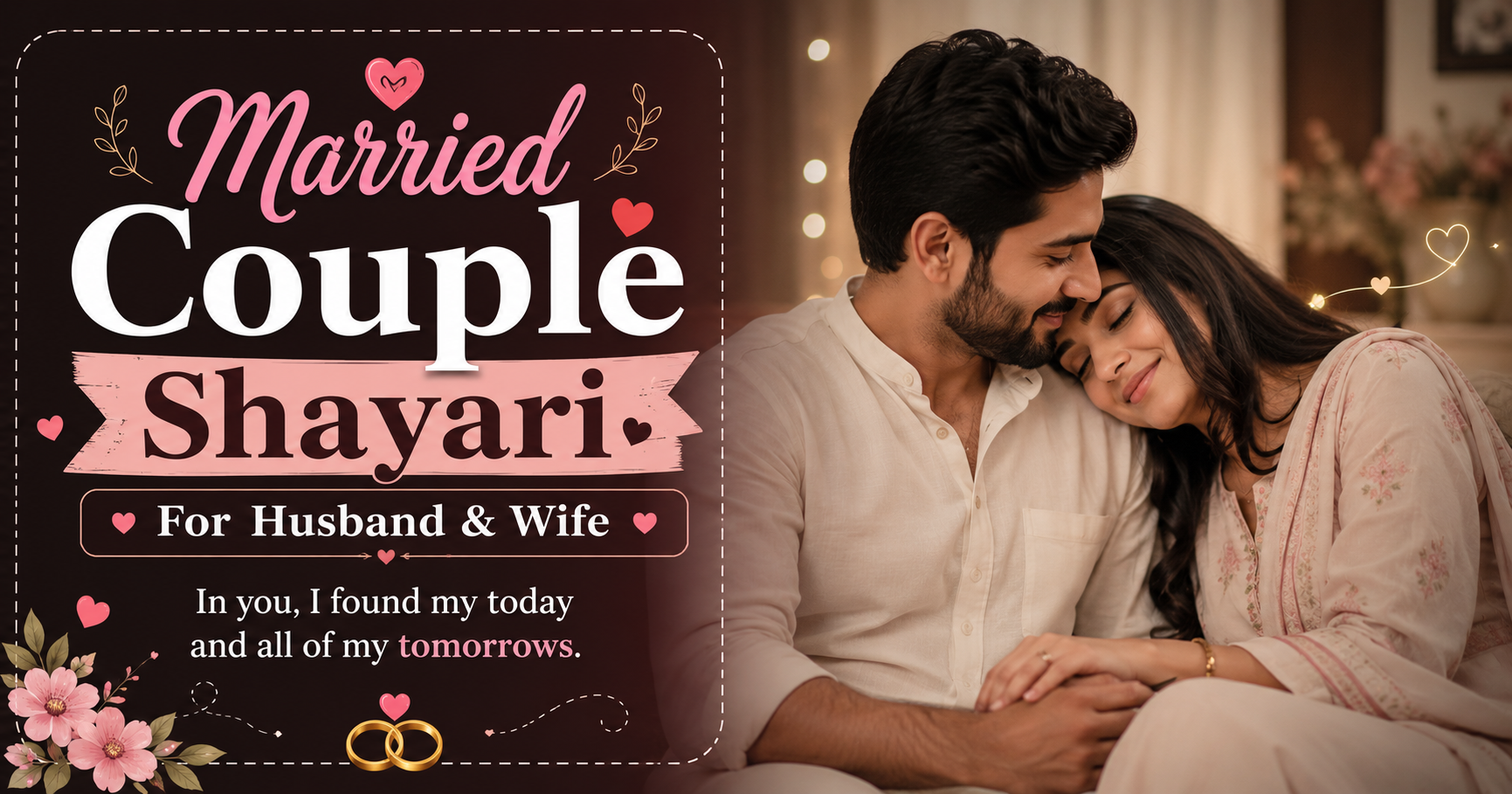 Married Couple Shayari – For Husband & Wife 💍
