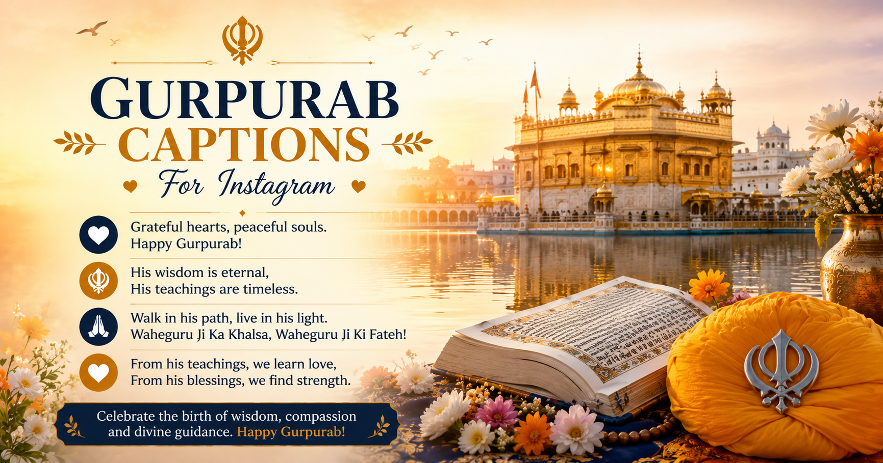 ๐ธ Gurpurab Captions for Instagram