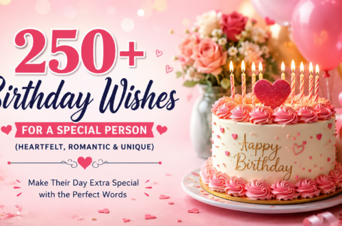 250+ Birthday Wishes for a Special Person (Heartfelt, Romantic & Unique) ๐๐