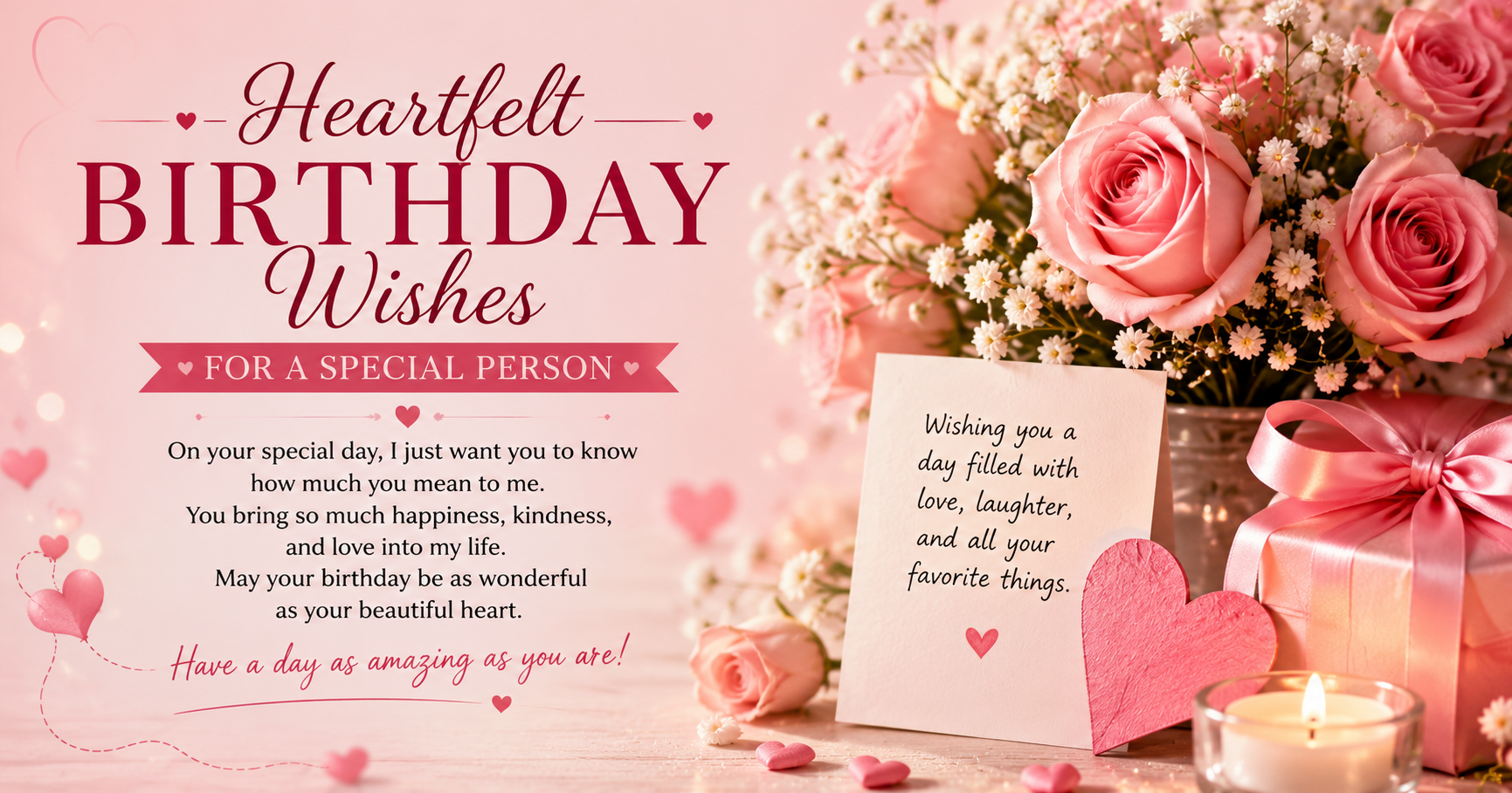 Heartfelt Birthday Wishes for a Special Person ๐
