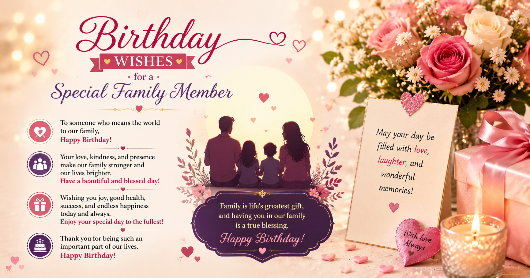 Birthday Wishes for a Special Family Member