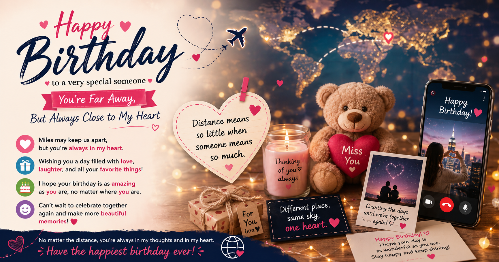 Birthday Wishes for a Special Someone You're Far Away From